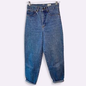 Delanè Vintage Straight Leg High Waist Jeans 100% Cotton